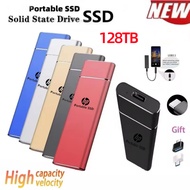 Portable SSD 128TB 64TB 32TB External Hard Disk High Speed Solid State Drive USB3.1 Type-C Storage D