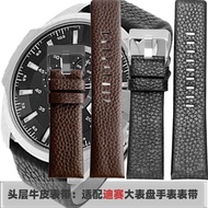 Diesel Dissay Strap First Layer Cowhide Large Size Watch Strap DZ4323DZ1657DZ1405 Calfskin 26 28mm
