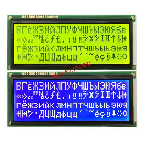 Lcd Dispaly 2004 20*4 Russian Cyrillic Font Big Large Size Blue Green 5V 146*62.5mm LC2042 WH2004L1p