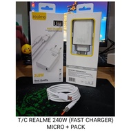 TC TRAVEL CHARGER REALME [240W FAST CHARGER] MICRO & TYPE C New