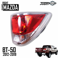 ไฟท้าย รุ่น มาสด้า MAZDA BT-50 BT50 PRO ปี 2012 - 2014 ขอบโครเมี่ยม ข้างขวา รวมชุดหลอดไฟ และสายไฟ