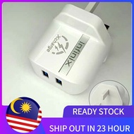 🔥Ready Stock🔥 Vroom Ports  Power Charger Usb Mobile Phones Tablets IFX-5 2.4A Uk Mains Wall 3 Pin Pl