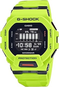 Casio G-Shock G-Squad Move Digital Connected Lime Green Resin Strap Fitness Watch GBD200-9, Digital