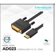 Mindpure AD023 converter HDMI to DVI 1.5m 1.5meter 1.5m 1.5 meters