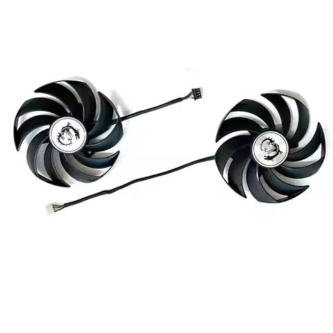 For MSI RTX3060 Ti RX6600 6700 XT Cooling Graphics Card Fan Two Ball Bearing 95MM PLD10010B12HH 4Pin