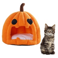 Pet Cat Dog Cute House Bed Mat Warm Soft Pumpkin House For Cat House Dog