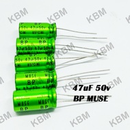 Capacitor (Capacitor) 47uF50V 47uF 50V Nichicon BP MUSE green No Terminal