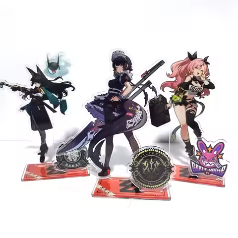 New Hot Game Zenless Zone Zero Nicole Demara Billy Kid Von Lycaon Acrylic Stand Model Plate Keychain