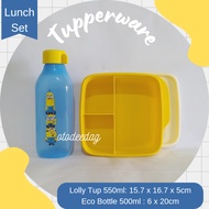 Tupperware Lunch Box Set Lunch Box Drinking Bottle Eco Minion Bottle Square Lolly Tup AE