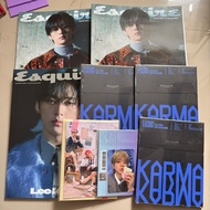 8 - LEE KNOW ESQUIRE MAGAZINE, KARMA COMPACT Album, STRAY KIDS ACRYLIC STAND & PHOTOCARD