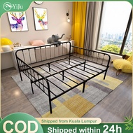 【𝟐-𝟑 𝐝𝐚𝐲𝐬 𝐝𝐞𝐥𝐢𝐯𝐞𝐫𝐲】YIJU 6FT Metal Sofa Bed Single Iron Bed Frame Daybed Katil Bujang Katil Besi Kati