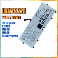 New LBV7227E Laptop Battery 80Wh for LG Gram 15Z90N 17Z90P 17Z90N 16Z90P 16Z90PG 16Z90PC 2ICP6/90/11