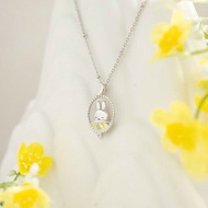 【Pinkoi x miffy】【第二批】 Miffy 在睡覺純銀頸鏈 銀色