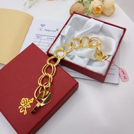 HeyKyo - Gelang Wanita dewasa  Model Rantai Double besar Wanita Karir Emas Muda 23.0 gram Free Box