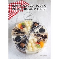 CH-48 Triangle Pudding Cup 10 pcs Pudding Slice Cake Cup Pudding Cup for Pudding Food Storage Contai