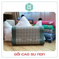 Gối cao su non người lớn gối văn phòng kèm vỏ gối kích thước 30x50x9cm (được chọn màu)