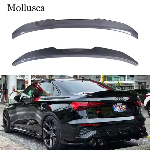 For AUDI A3 S3 RS3 Limousine 8Y Sedan Appearance Decoration PSM Style Rear Spoiler Trunk Wing 2021-2