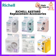 RICHELL AXSTARS Replacement Accessories (Straw / Cap / Gasket)