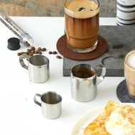 Milk Frothing Pitcher Cup Stainless Steel with Measurement Inner/Marker 30ml/90ml/150ml Coffee Espre