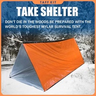 TENDA TaffSPORT Emergency Tent Shelter Camping Thermal Tube Tent 150x240cm - RM15