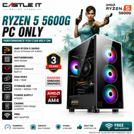 FULL Set Custom Budget Gaming PC Desktop RIG AMD Ryzen 7 5700G 5600G 5500GT 3200G AM4 DIY Build