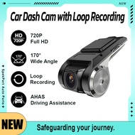 Car Dash Cam 170 ADAS 720P HD Night Vision 24H Parking Monitor for Android Player