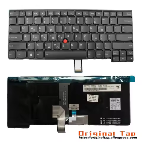 GR Greek Backlit Keyboard for Lenovo Thinkpad T440 T440s T431s T440p T450 T450s T460 04X0114 00HW850