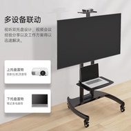 ST-🚢Shell Stone Mobile TV Bracket32-75Inch Floor TV Stand Video Conference Tablet Mobile Cart Universal Xiaomi Hisense S