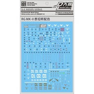 DL RG 1/144 RX-178 MK-II Titan Water Decal