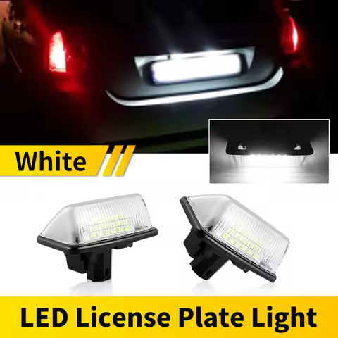 2PCS For Toyota Corolla Crown Noah/Voxy Starlet EP91 Vios Previa ACR50 GSR50 12V White LED License N