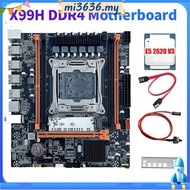 X99H Desktop Motherboard+E5 2620 V3 CPU B85 LGA2011-3 4X DDR4 REG ECC RAM Slots M.2 PCIE SATA3.0 X99