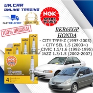 HONDA CITY TYPE-Z (1997-2003) , CITY SEL 1.5 (2003~) BKR6EGP NGK G-POWER SPARK PLUG 100% ORIGINAL (P