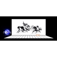 3d painting. stickers for aquariums, arowana fish tanks (back painting)