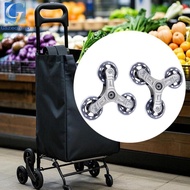 [Gazechimp] 2Pcs Stair Climbing Triangle Wheels Trolley Accessories Practical Heavy Duty
