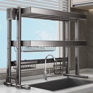 Kitchen Sink Rack Dish Drain Rack Above Sink Faucet Dish Storage Tidy-up Sink Rack