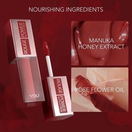 YOU Y.O.U Rouge Power Matte Lip Cream - Lipstik YOU Tahan Lama Lipstick Bibir Lasting Madu Gloss Liq