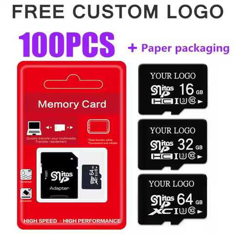 100PCS Flash Memory Card 128MB 256MB 512MB High Speed TF Card 4GB 8GB 16GB 32GB 64GB Mini SD Card 1G