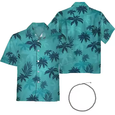 Game Tommy Vercetti Cosplay Costume Shirt For Men Player Retro Coast Style Hawaii Beach Hippie Disco