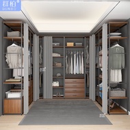 H-Y/ Walk-in Wardrobe Bedroom Floor Coat Rack Creative Metal Storage Rack Open Cloakroom Wardrobe Combination XUKO