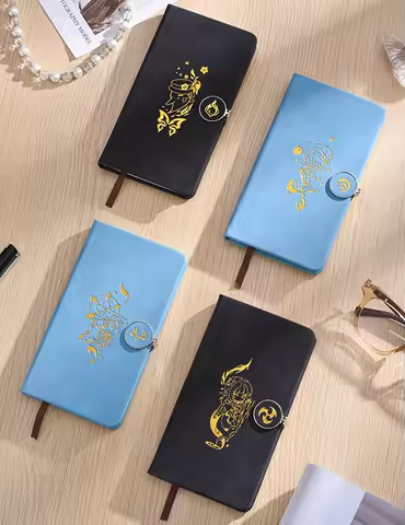 Anime Genshin Impact Furina Hu Tao Wanderer Cosplay Notebook Ambitus Gift