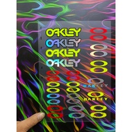 Sticker Cutting Oakley Fluorescent Overlap Cutting Sticker Oakley Factory Direct Sale