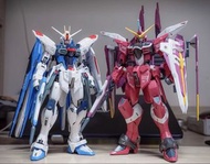 萬代mg2.0自由+正義合金骨架成品
