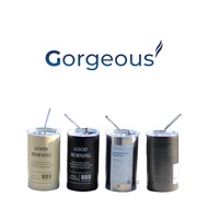 Gorgeous Tumbler Stainless Steel Coffee Cup 600ml Stainless Straw Tumbler Coffee Cup Tube SD1183