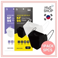 [Ready Stock] Foldable 3D KF94 Mask/Made In Korea/4Ply Disposable Face Mask/1Pack=5pcs
