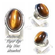 CINCIN BATU AKIK NATURAL TIGER EYE - BIDURI SEPAH PRESISI BIG SIZE MUMBUL BOSS TERMURAH