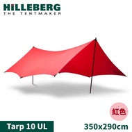 [HILLEBERG Sweden Tarp 10 UL Lightweight Tear-Resistant Sky Curtain Outer Tent 350x290cm < Red >]021