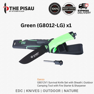 Ganzo G8012V1 Survival Knife Set with Sheath | Outdoor Camping Tool with Fire Starter & Sharpener