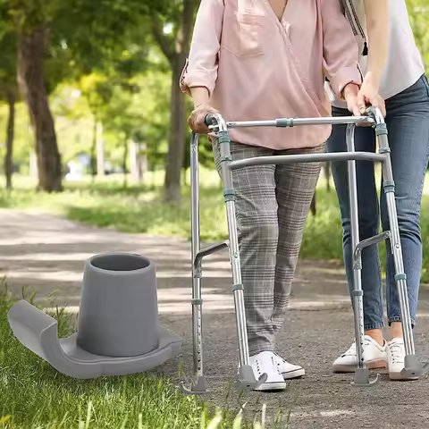 Walker Glide Skis Walker Sliders Coaster Skis Feet Rubber Tips Cap Walker Accessories, Adult Seniors