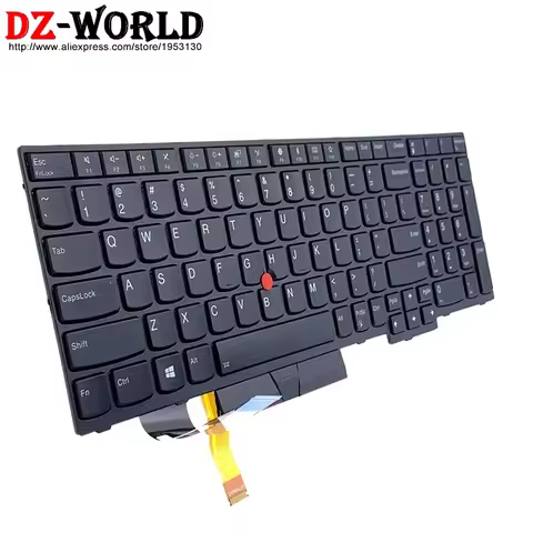 FR HB HU IS RU DK Black Backlit Keyboard For Lenovo Thinkpad E580 E585 E590 T590 P53S L580 L590 P52 