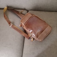 Genuine leather bag. Genuine leather sling bag. Leather sling bag. Genuine leather bag